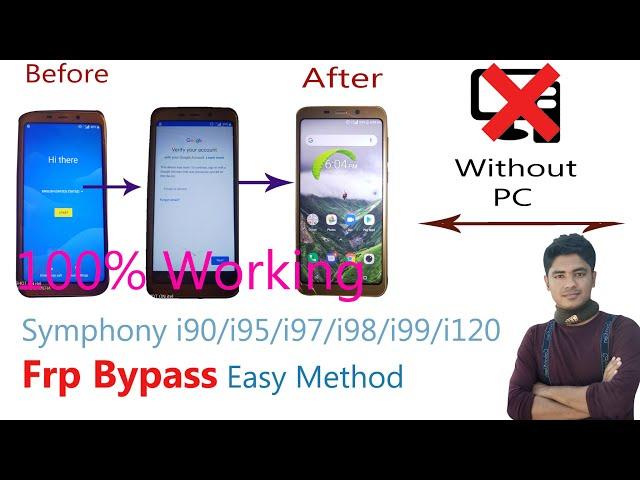Symphony i95 etc Google FRP Bypass Without BOX/PC