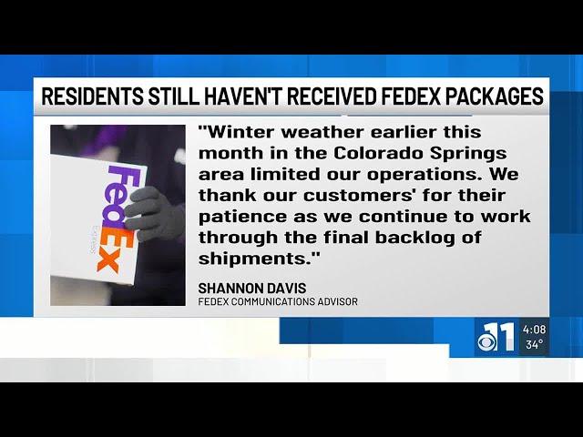 Southern Colorado residents experiencing FedEx package delivery issues