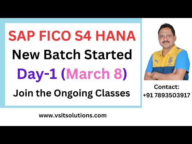 SAP S4 HANA FICO Class Day-1 | SAP FICO Training in Telugu | Join the New Batch | Veera BS