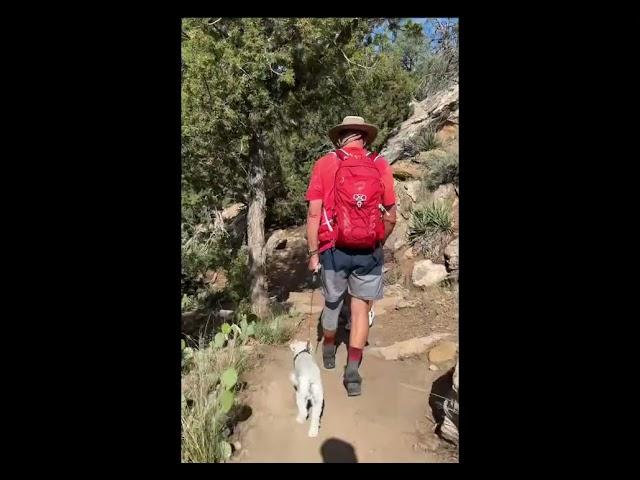 Hiking at McPhee Reservoir with my besties