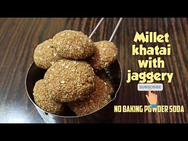 Foxtail Millet Cookies Recipe Without Baking powder (Indian Healthy Jaggery Biscuits in Airfryer)