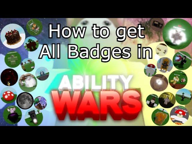 How to get All Badges in Ability Wars | Roblox