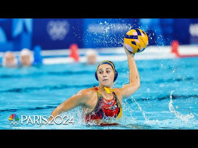 Spain, Netherlands lock horns in an all-offense women's water polo semifinal | Paris Olympics