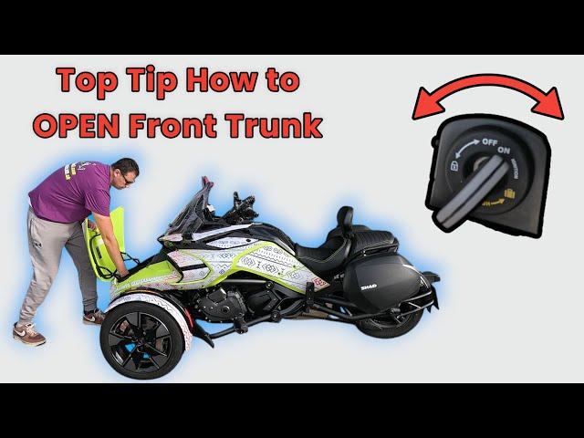 Top Tip from Can-Am Spyder Expert: Open the Frunk Without Turning Off the Engine! #martinthevlogger