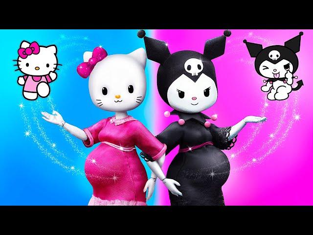 Hello Kitty and Kuromi Become Moms / 31 LOL OMG DIYs