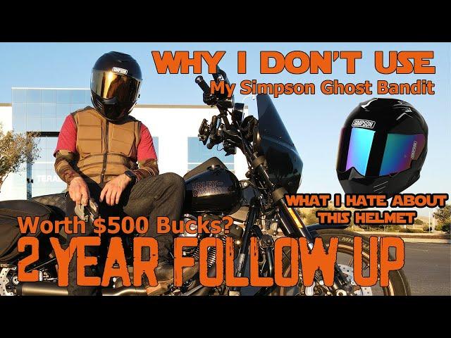 My Least Favorite Helmet - What I don't Like About My Simpson Ghost Bandit 2 Year Follow Up Video