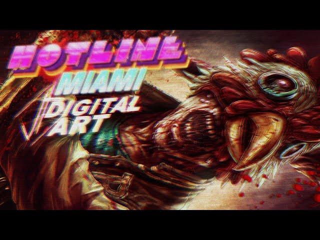 "Jacket" - Hotline Miami's Jacket - Digital Art Process by VT