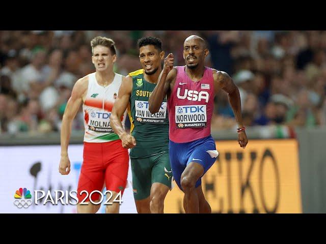 Team USA's Norwood battles a 400m legend for spot in World Championship finals | NBC Sports