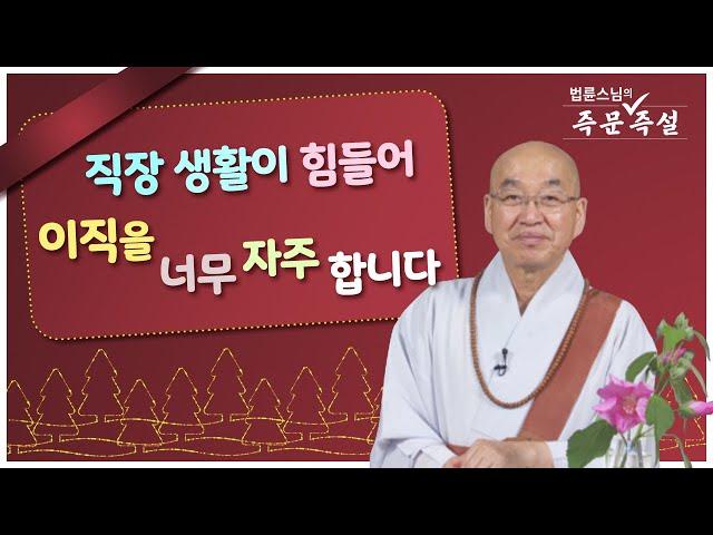 1770. 직장 생활이 힘들어 이직을 너무 자주 합니다