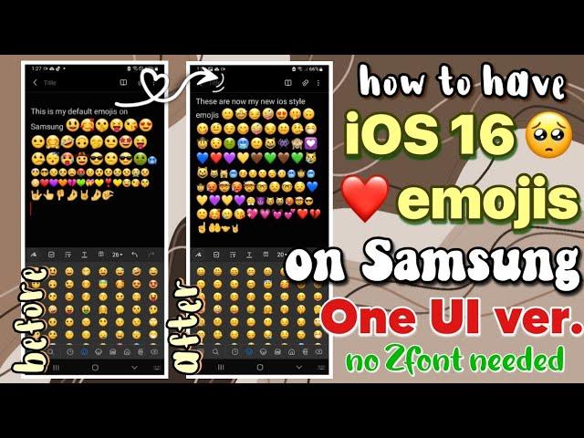 Get iOS Emojis on Samsung (One UI Versions) WITHOUT zFont