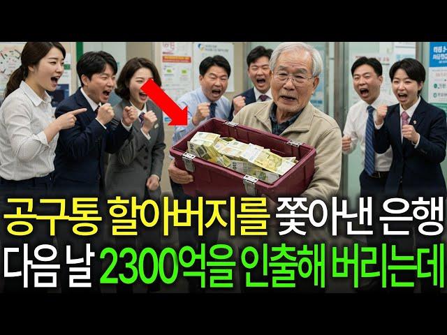 공구통 할아버지를 쫓아낸 은행, 다음 날 아들은 2300억을 인출해 버리는데..