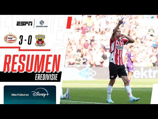 Resumen I PSV Eindhoven 3-0 Go Ahead Eagles I Eredivisie I Chucky en plan goleador