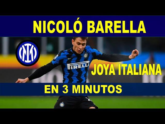 Nicolò Barella JOYA ITALIANA - INTER DE MILAN - JUGADAS en 3 MINUTOS