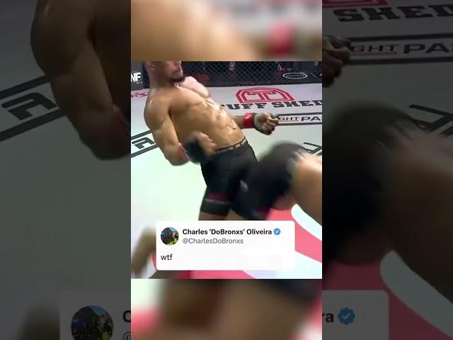 Oliveira questioned the technique  (via UFC Fight Pass)