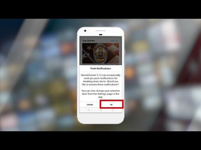 How to set up breaking news alerts for the NC312 App for Android