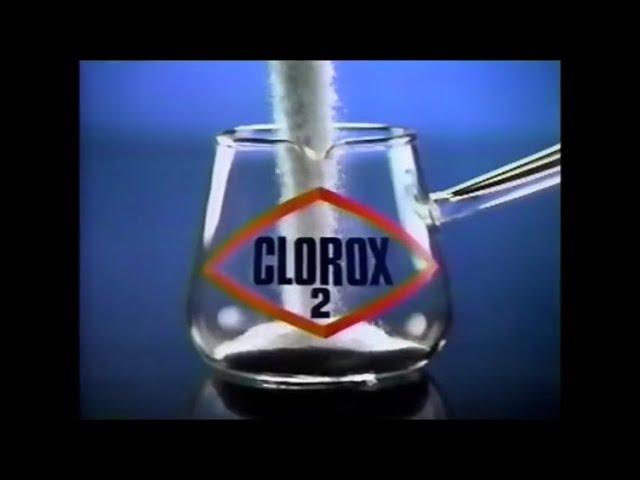 Advanced Whitening Clorox 2 Color Safe Bleach Commercial 1985