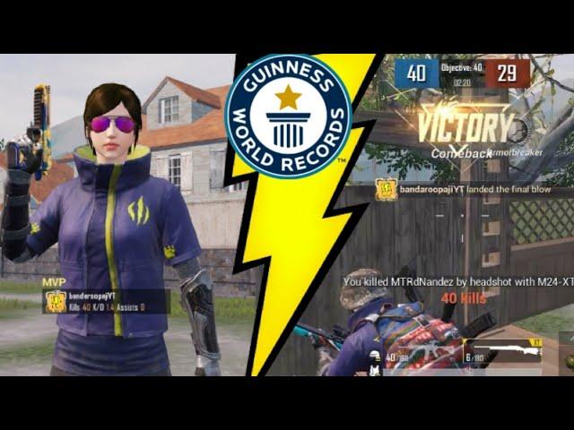 40 kills World Record!!! PUBG MOBILE(25 special) DesOrpion