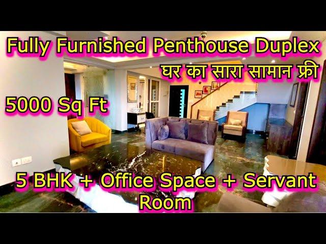 वैशाली मेट्रो के पास Fully Furnished 5000 Sq Ft Penthouse Duplex | Ready To Move in Flats Vaishali