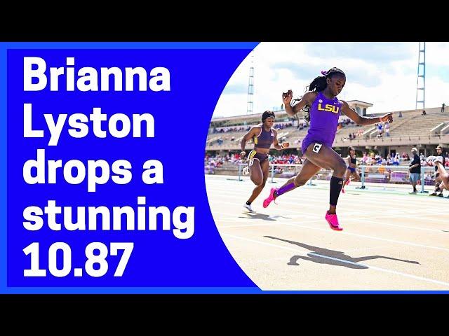 Brianna Lyston sizzles to 10.87 at Battle on the Bayou