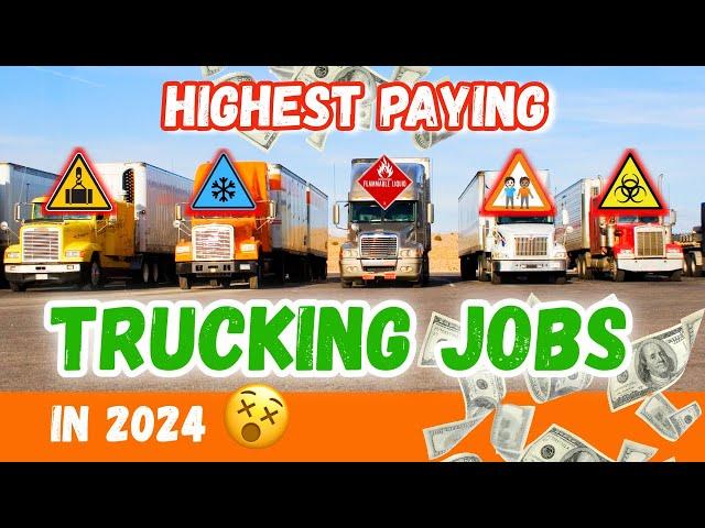 Highest Paying Trucking Jobs In The Industry!