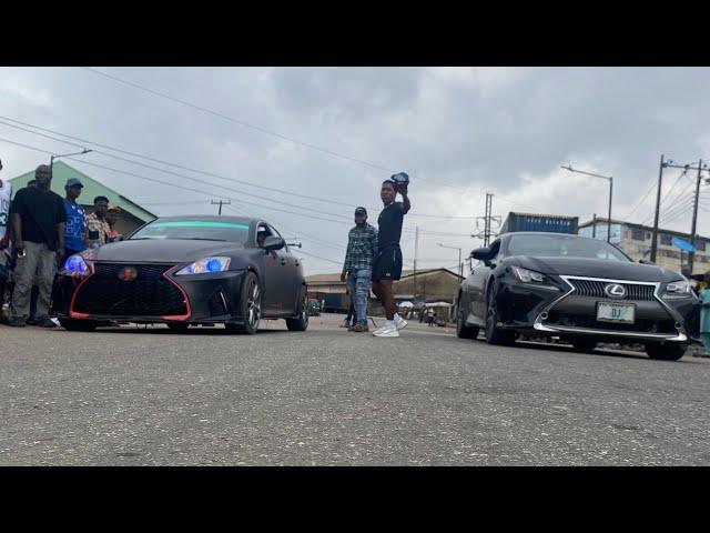 Street car race in Lagos,Nigeria,Lexus Vs Honda #drift #lexus #fastcar #fastandfurious #speed #cars