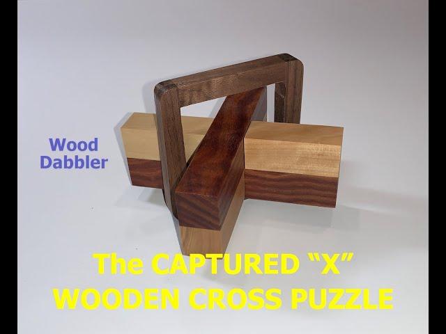 CAPTURED X WOODEN CROSS PUZZLE