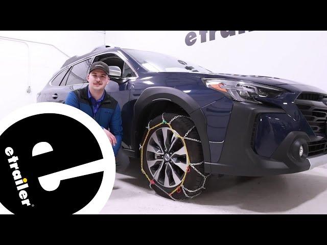 etrailer | Install: Titan Chain Snow Tire Chains on a 2023 Subaru Outback Wagon