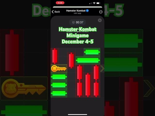 Hamster Kombat Minigame December 4-5