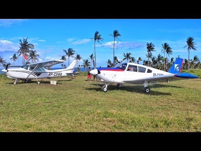 Cessna 182RG | Flying to a Beautiful Island | 400m Grass Airstrip