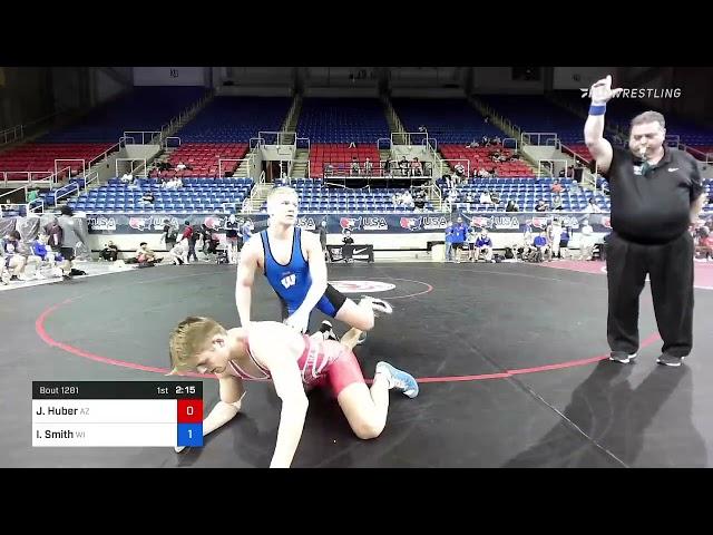 195 Lbs Round Of 32 - Jarrett Huber, Arizona Vs Ian Smith, Wisconsin E339