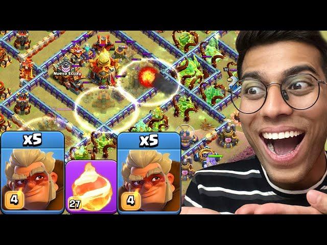 I MAXED DRUID to use this TRICK (Clash of Clans)