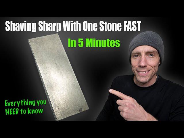 How To Sharpen A Knife In About 5 Minutes With ONE Stone | EVERYTHING YOU NEED TO KNOW FAST! 2023