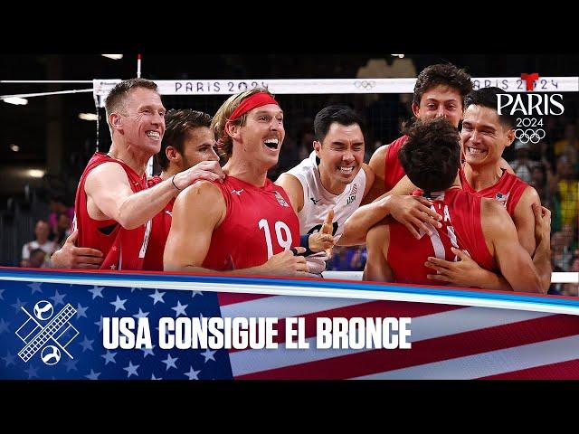 USA vence a Italia y gana medalla de bronce en Voleibol masculino | Juegos Olímpicos París 2024