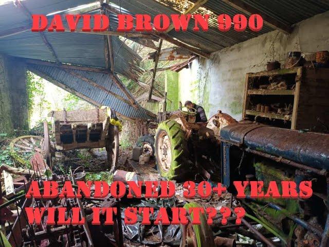 Abandoned 30+ Years, will it start? David Brown 990