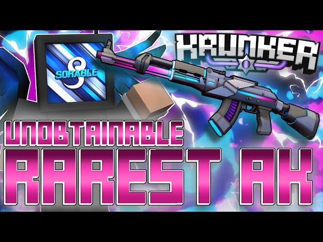 the RAREST ak in Krunker.io.. (UNOBTAINABLE!)