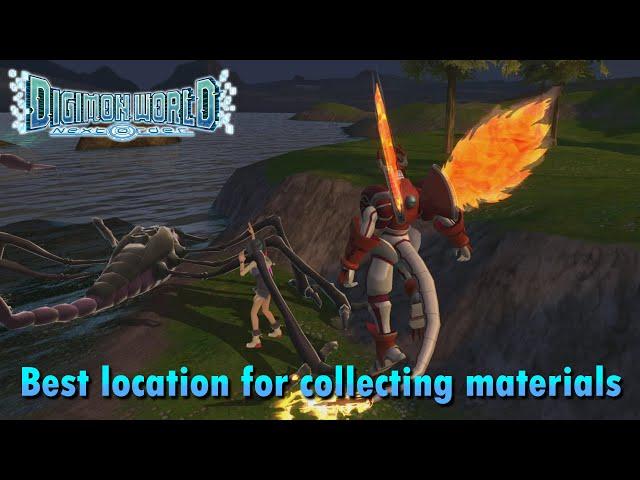 Best location for collecting materials in Digimon World: Next Order