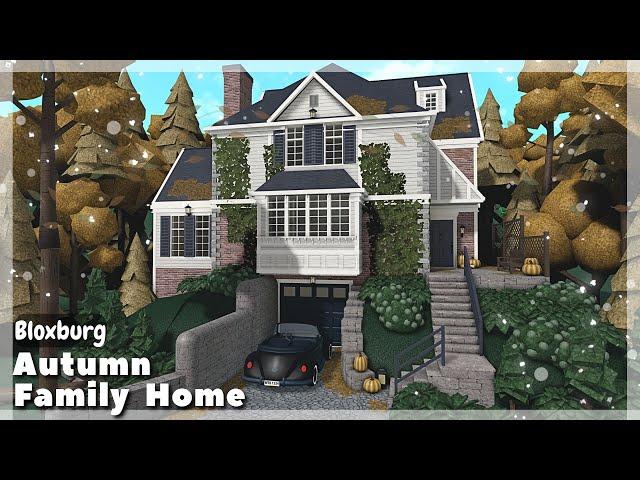 BLOXBURG: Autumn Family Home Speedbuild | Roblox House Build