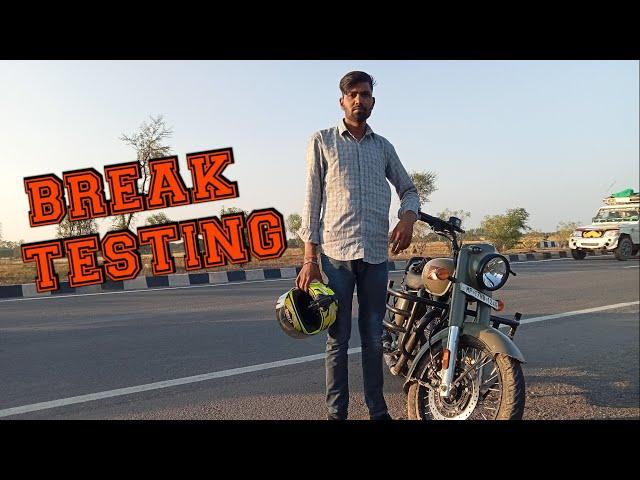 Royal Enfield signal 350 Break testing speed 100km paraavar |Bolt mp17 rider