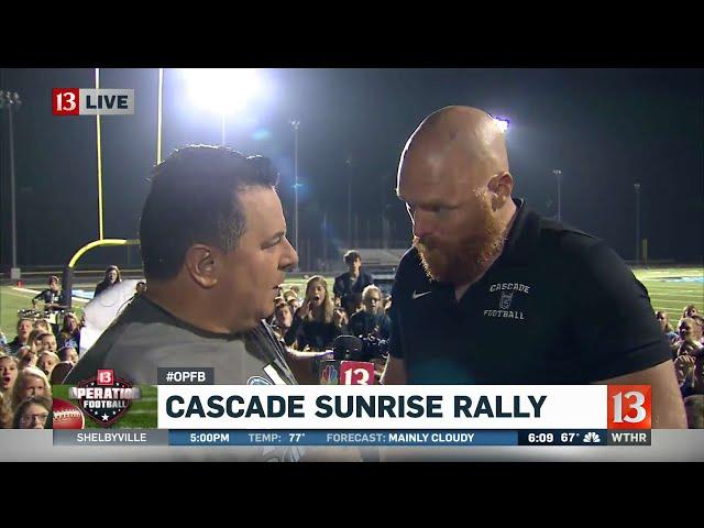 Cascade Sunrise Pep Rally - Football Coach Interview