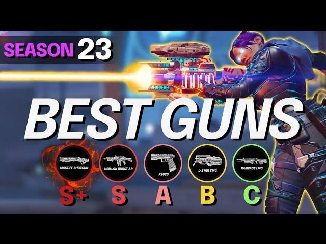 NEW SEASON 23 WEAPONS TIER LIST - BEST and WORST GUNS - Apex Legends S23 Guide