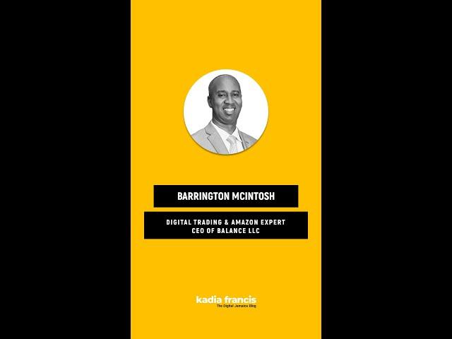 Mini interview with Barrington McIntosh, Amazon Expert & CEO of Balance LLC