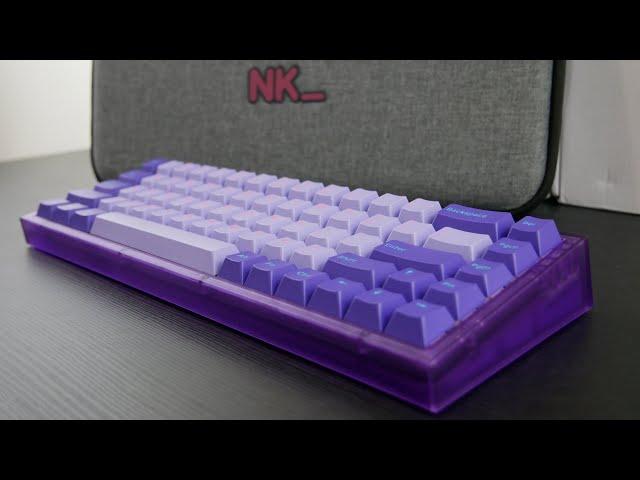 NovelKeys NK65 V2 - Entry Edition, Cream Switches, & Vaporwave Keycaps || MY FIRST CUSTOM KEYBOARD!