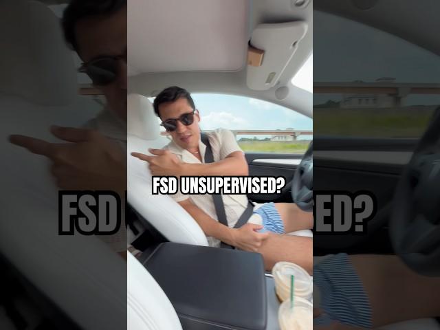 FSD Unsupervised is here… #tesla #fsd #modely