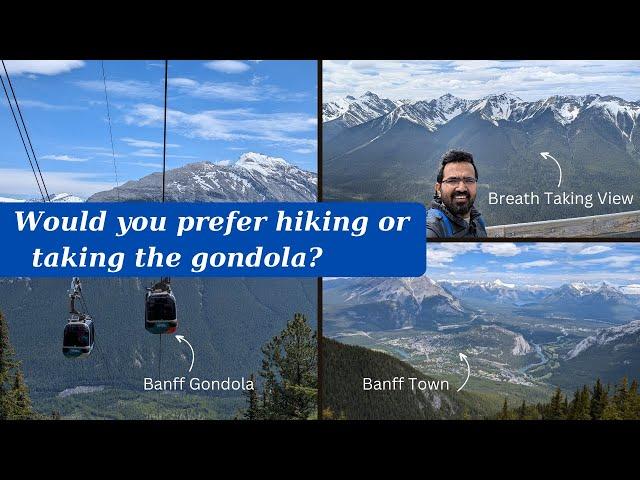 [4K] | Sulphur Mountain Hike Vs Banff Gondola | Hiking in Banff | Banff National Park