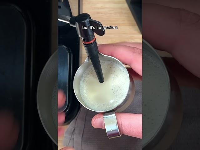 DeLonghi Stilosa steam wand hack for latte art