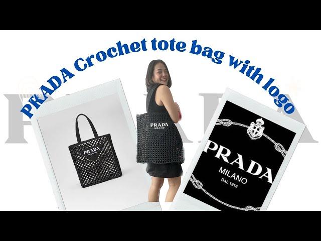 Prada unboxing” Crochet tote bag with logo “ what I have/had EP 2 . รีวิว กระเป้า พล่าด้า โครเซ