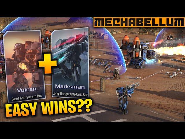 BEST UNIT COMBO to Boost Your MMR? (Vulcan + Marksman) - Mechabellum Guide