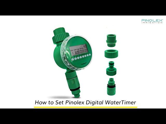 How to Set Up Pinolex Drip Irrigation Automatic Water Controller Timer For Garden Lawn