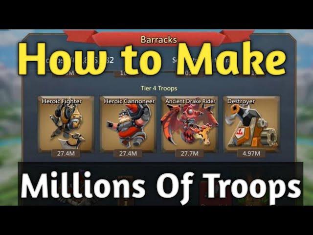 How To Make Millions Of Troops - Lordsmobile