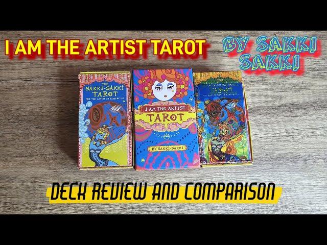 Sakki Sakki Tarot + I am the Artist tarot by Sakki Sakki - Deck review and comparison